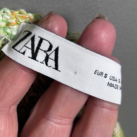 Zara Crochet Dress size small NWT Maxi rainbow Multicolored blogger favorite - Picture 15 of 16